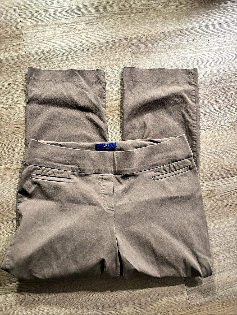 APT.9 Brynn Pull-On Pants Pull-On Ankle Pants Brown Size 16